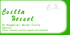 csilla weisel business card